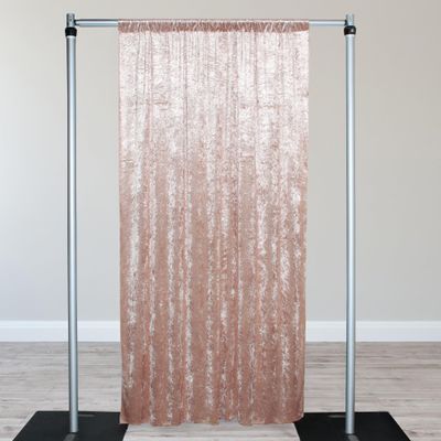 Your Chair Covers - Velvet 8 ft x 60 Inch Drape with 4 Inch Pocket - Blush
