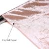 Your Chair Covers - Velvet 8 ft x 60 Inch Drape with 4 Inch Pocket - Blush view 3