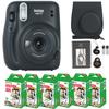 Fujifilm Instax Mini 11 Camera with Fujifilm Instant Mini Film (60 Sheets) Bundle with Deals Number One Accessories Including Carrying Case, Selfie Lens, Photo Album, Stickers (Charcoal Gray) view 1