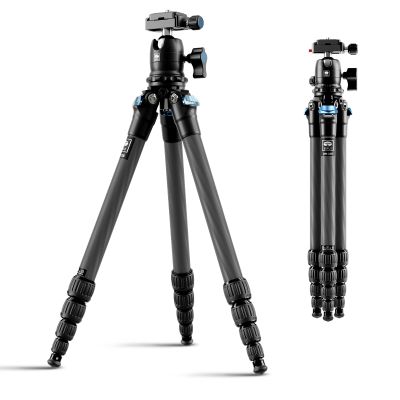 SIRUI Carbon Fiber Travel Tripod - Lightweight Only 0.93kgCompact Tripod with 360 Panorama Ball Head Quick Release Plate, Max Height 50.2", Max Load 6kg for Camera, DSLR