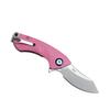 Harnds Ballet Folding Knife with Sandvik 14C28N Blade Camping Pocket Knife with Deep Carry Pocket Clip G10 Handle Flipper Open Liner Lock EDC (pink) view 4