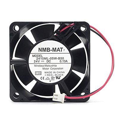 NMB-MAT 2410ML-05W-B50 DC24V 0.13A 2-Wire 60X60X25mm Server Cooling Fan