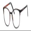 marie claire MC6216 Square Blue Light Filtering Readers Black/Orange 51mm +2.50 view 1