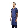 ATTENUTECH Apron Frontal, Flexiback, .50mm Pb LE, Lightweight, Outside: Royal Blue Ripstop, Inside: Black, Binding: Black (XX-Large) view 2