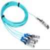 TRANSUTON 100G QSFP28 to SFP28 Breakout Active Optical Cable (10M/33ft) | 100GBASE-AOC QSFP28 to 4x25G SFP28 Ethernet AOC Cables | 100GB Ethernet Breakout Fiber Optic Cable view 1