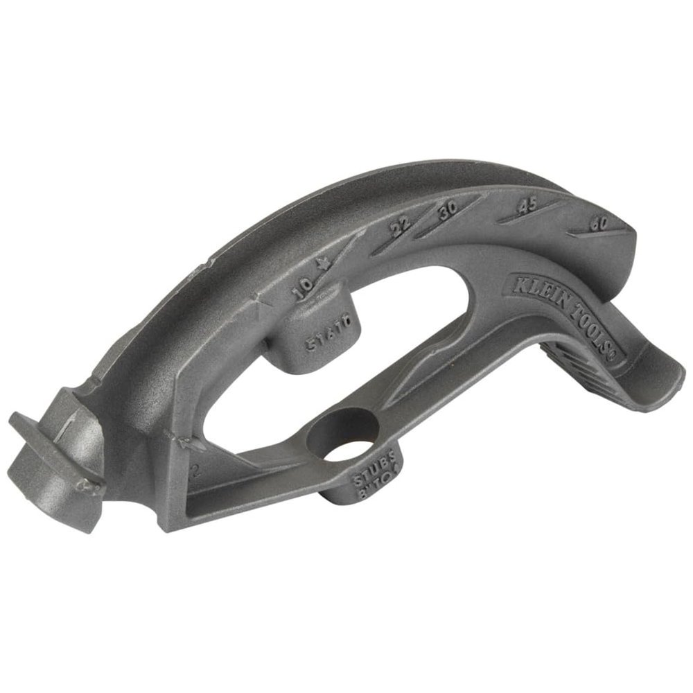 Klein Tools 51610 Iron Conduit Bender Head, Made in USA, for 1-Inch EMT or 3/4-Inch Rigid IMC, use with Klein Tools Angle Setter (Cat. No. 51613)