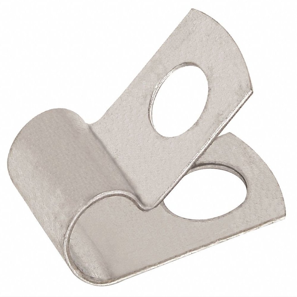 Clamp, Loop Strap, Cable Clamp, Steel, 2 in Cable Clamping Dia, PK 10-pkg. of 10