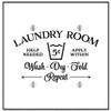 Laundry Room Wash Dry Fold Double Blank Electrical Switch Plate view 1