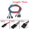 10PCS Jumper Wires, Male-Female Multicolored Ribbon Cables Jumper Wire Breadboard Jumper Wires 2Pin Connectors view 2