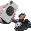 Bike Phone Mount,Mountain Bicycle Stem Cell Phone Holder,Universal Aluminum Handlebar Phone Clamp,MTB / Road E-Bike Cycling Mobile Phone Clip,Quick Release Attach/Detach-OrangeSeries C-1st Gen view 1