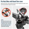 Bike Phone Mount,Mountain Bicycle Stem Cell Phone Holder,Universal Aluminum Handlebar Phone Clamp,MTB / Road E-Bike Cycling Mobile Phone Clip,Quick Release Attach/Detach-OrangeSeries C-1st Gen view 2