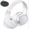 rockpapa E8 Over The Ear Bluetooth Headphones with Microphone for Kid Children Boy Girl Youth Teen Adult, Foldable Wired/Wireless Headphones with Mic, Include Travel Case, Silver view 1