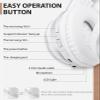 rockpapa E8 Over The Ear Bluetooth Headphones with Microphone for Kid Children Boy Girl Youth Teen Adult, Foldable Wired/Wireless Headphones with Mic, Include Travel Case, Silver view 3