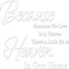 Decaltor Matte White 22" x16" Because Someone We Love is in Heaven Quotes Sayings Words Art Decor Lettering Vinyl Wall Art Inspirational Uplifting view 1