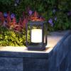 WFZRXFC E27 Black Frame Simple Outdoor Post Light High Light Transmittance White Lampshade is Waterproof Dustproof Post Lantern Ground Guide Courtyard Pillar Lamp Home House Channel Lighting Column view 4
