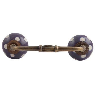 Indian Shelf 6" Purple Door Handles for Cabinet, Drawer & Dresser 4 Pieces