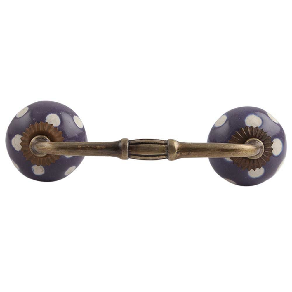 Indian Shelf 6" Purple Door Handles for Cabinet, Drawer & Dresser 4 Pieces