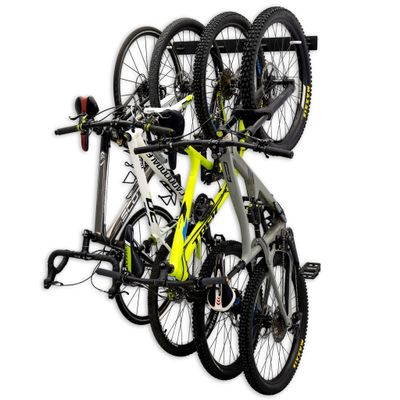 StoreYourBoard Bike Storage Rack, 4 Bike Racks for Garage, Solid Steel Extra Heavy Duty BLAT Bike Rack - Garage Wall Mounted Bicycle Storage, Up to 200lbs, 32-inch
