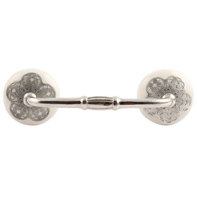 Indian Shelf 4 Piece Cream Door Handles for Dresser, Cabinet, Drawer 4"