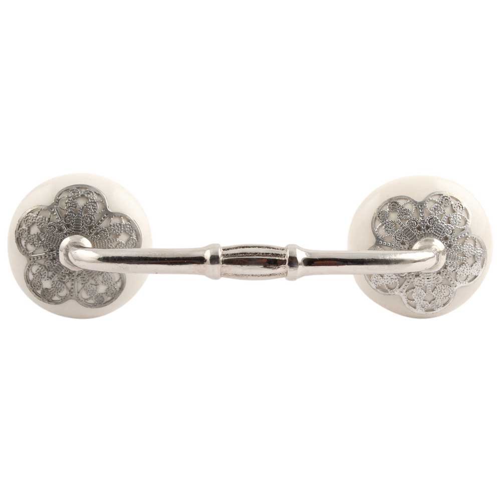 Indian Shelf 4 Piece Cream Door Handles for Dresser, Cabinet, Drawer 4"