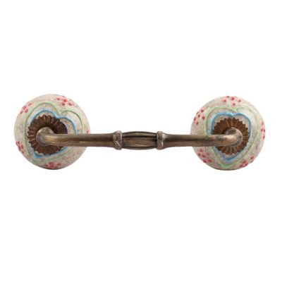 Indian Shelf 6" Ceramic Door Handles for Drawer Cabinet Dresser-4 Pieces