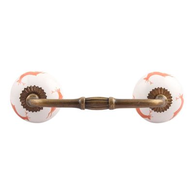 Indian Shelf 8" Peach Door Handles for Cabinet, Dresser, Drawer 4 Pieces