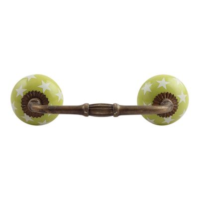 Indian Shelf 4" Lime Door Handles for Dresser, Drawer & Cabinet, 4 Pieces