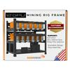 AAAwave 12GPU Mining Rig Frame - The Sluice V2 Steel Open Frame Mining Rig Case, Stackable Chassis for Crypto Coin Currency & AI Machine Learning Applications - Frame Only (Black) view 1