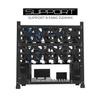 AAAwave 12GPU Mining Rig Frame - The Sluice V2 Steel Open Frame Mining Rig Case, Stackable Chassis for Crypto Coin Currency & AI Machine Learning Applications - Frame Only (Black) view 2