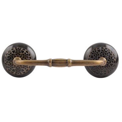 Indian Shelf 6" Black Door Handles for Cabinet, Drawer, Dresser, 4 Pieces