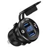 BTRLIACY Quick Charge 3.0 Charger Waterproof 12V/24V Dual USB with LED Digital Voltmeter for Car Truck Boat Marine view 1