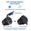 BTRLIACY Quick Charge 3.0 Charger Waterproof 12V/24V Dual USB with LED Digital Voltmeter for Car Truck Boat Marine view 3
