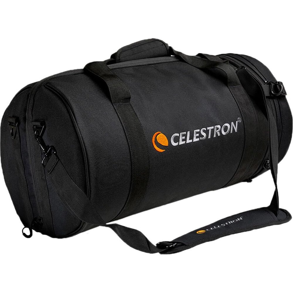 Celestron 94026 Telescope Bag for 8 Schmidt Cassegrain and EdgeHD Optical Tubes Water-Resistant and Durable Carry Case with Protective Walls, Accessory Pocket and Padded Strap, Black