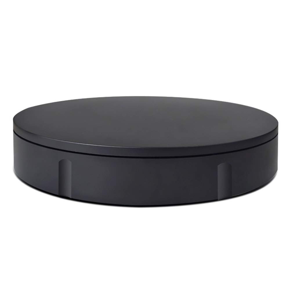 LINGOSHUN 360 Rotating Display Stand,Professional Photography Electric Motorized Rotating Turntable,Easy to Display Model Jade Jewelry/Black / 22CM Load 50KG