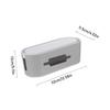 Hemobllo Large Cord Organizer Storage Box with Detachable Cover Plastic view 2