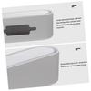 Hemobllo Large Cord Organizer Storage Box with Detachable Cover Plastic view 4