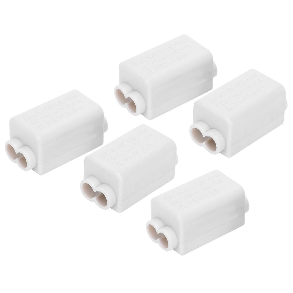 Copper Junction Connector Box for Ceiling Light Wiring, Terminal Distribution Block with 5pcs Splitter Adapter for Switch and Electric Meter Wiring