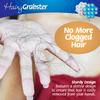 As Seen on Shark Tank Hair Shower Drain Hair Catcher, Hair Stopper Bathtub Drain Protector, & Catcher Drain Cover Alternative, Must-Haves HairyGrabster, 2 Pack, White view 4