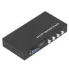 PUSOKEI 4 Port VGA Switcher, Drive 4 Port VGA Switcher SVGA Monitor Sharing Switch Box 4 in 1 Out for LCD PC TV Monitor view 2