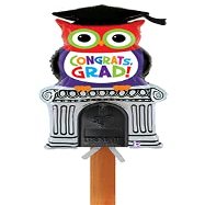 35" Owl Grad Mailbox Balloon