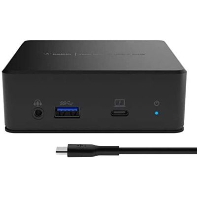 Belkin USB-C Dual Display Docking Station - Type-C, USB 3.2 Gen 1, Black