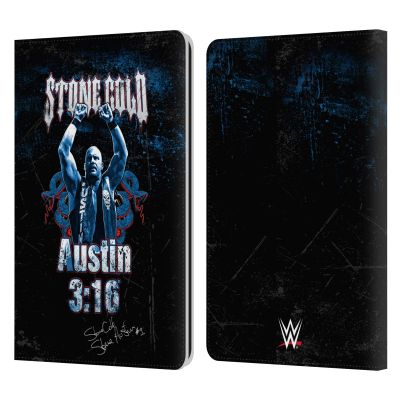 Head Case Designs Officially Licensed WWE Stone Cold Toughest SOB Steve Austin Leather Wallet Case Compatible with Kindle Paperwhite 1/2 / 3