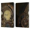 Head Case Designs Officially Licensed Simone Gatterwe Clocks Steampunk Leather Wallet Case Compatible with Kindle Paperwhite 1/2 / 3 view 1