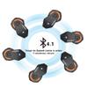 FreedConn Motocycle Helmet Waterproof and Wireless Bluetooth Headset TMAX-E/FM Radio/1000M Intercom/6 Riders Intercom/Moto Biking & Skiiing/ + Boots Protector view 2