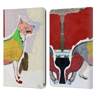 Head Case Designs Officially Licensed Michel Keck Shiba Inu Dogs 2 Leather Wallet Case Compatible with Kindle Paperwhite 1/2 / 3