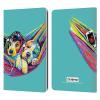 Head Case Designs Officially Licensed P.D. Moreno Couple Amaca Fun Love Leather Wallet Case Compatible with Kindle Paperwhite 1/2 / 3 view 1