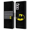 Head Case Designs Officially Licensed Batman DC Comics Na Na Na Na Logos Leather Wallet Case Compatible with Samsung Galaxy S21+ 5G view 1