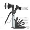 Rose Kuli Multitool Camping Accessories Gifts for Men Dad, 18 in 1 Survival Compact Hatchet Multi Tools with Knife Axe Hammer Saw Screwdrivers Pliers Bottle Opener for Hunting Hiking Fishing view 2