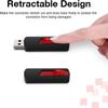 VICFUN 5 Pack 64GB USB Flash Drives USB 2.0 Flash Drive Slide Retractable USB Memory Stick 64G Data Storage view 4