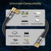 BlueRigger RG6 Digital Coaxial Audio Video Cable - 25FT, 90 Angled to Straight Male F Type Connector, Triple Shielded - HDTV, CATV, DVB-T2/C/S, Cable Modem, Radio, Satellite Receivers view 4